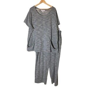 Dreams Co Pajama Set Women's Size 3X Gray Heather